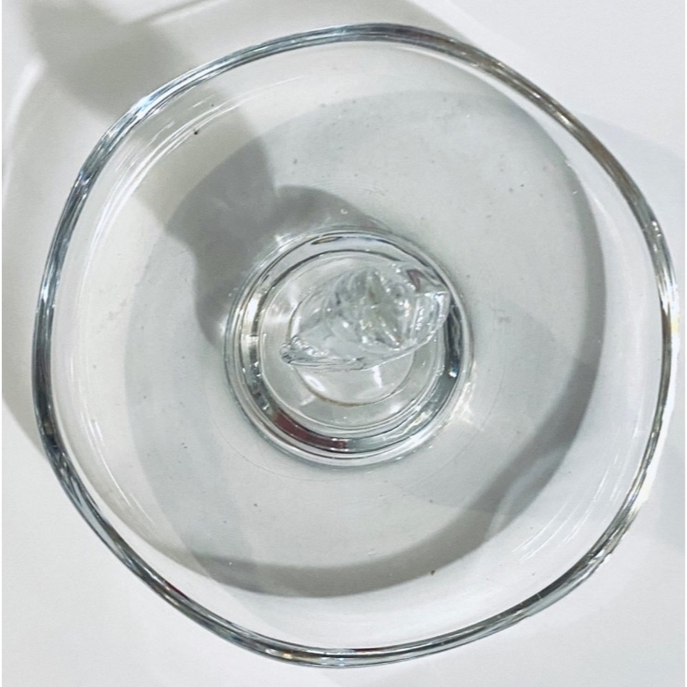Vintage Clear Art Glass Jumping Dolphin Fish Ring Trinket Dish 5.5x3” - Picture 3 of 3